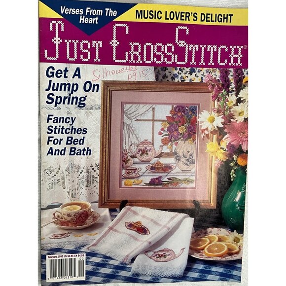 Set Of 6 Vintage Cross-Stitch Magazines 1992 Classic Cross-Stitch & Just CrossSt - Picture 5 of 9